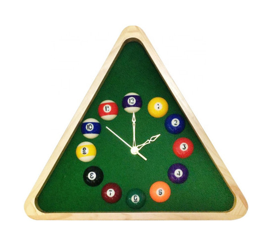Horloge Murale Billard Triangulaire