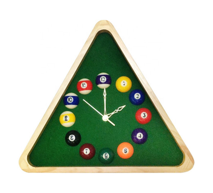 Horloge Murale Billard Triangulaire