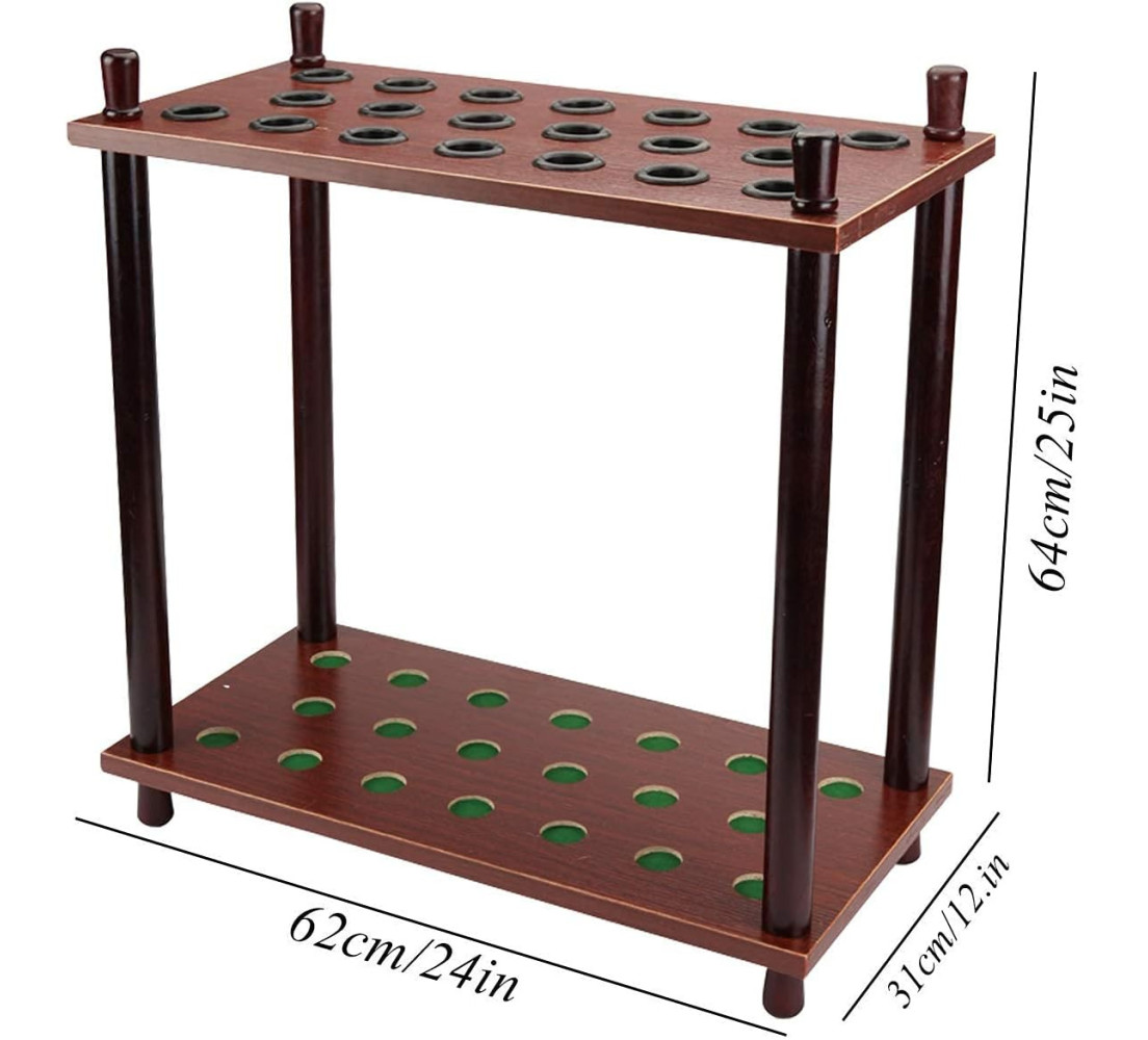 Porte-Canne de Billard 24 Queues en Bois