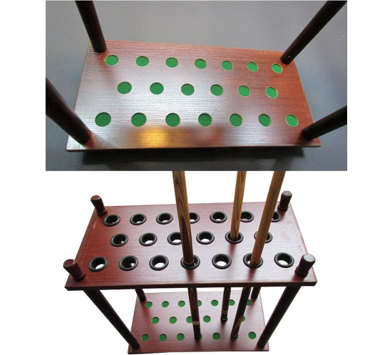 Porte-Canne de Billard 24 Queues en Bois