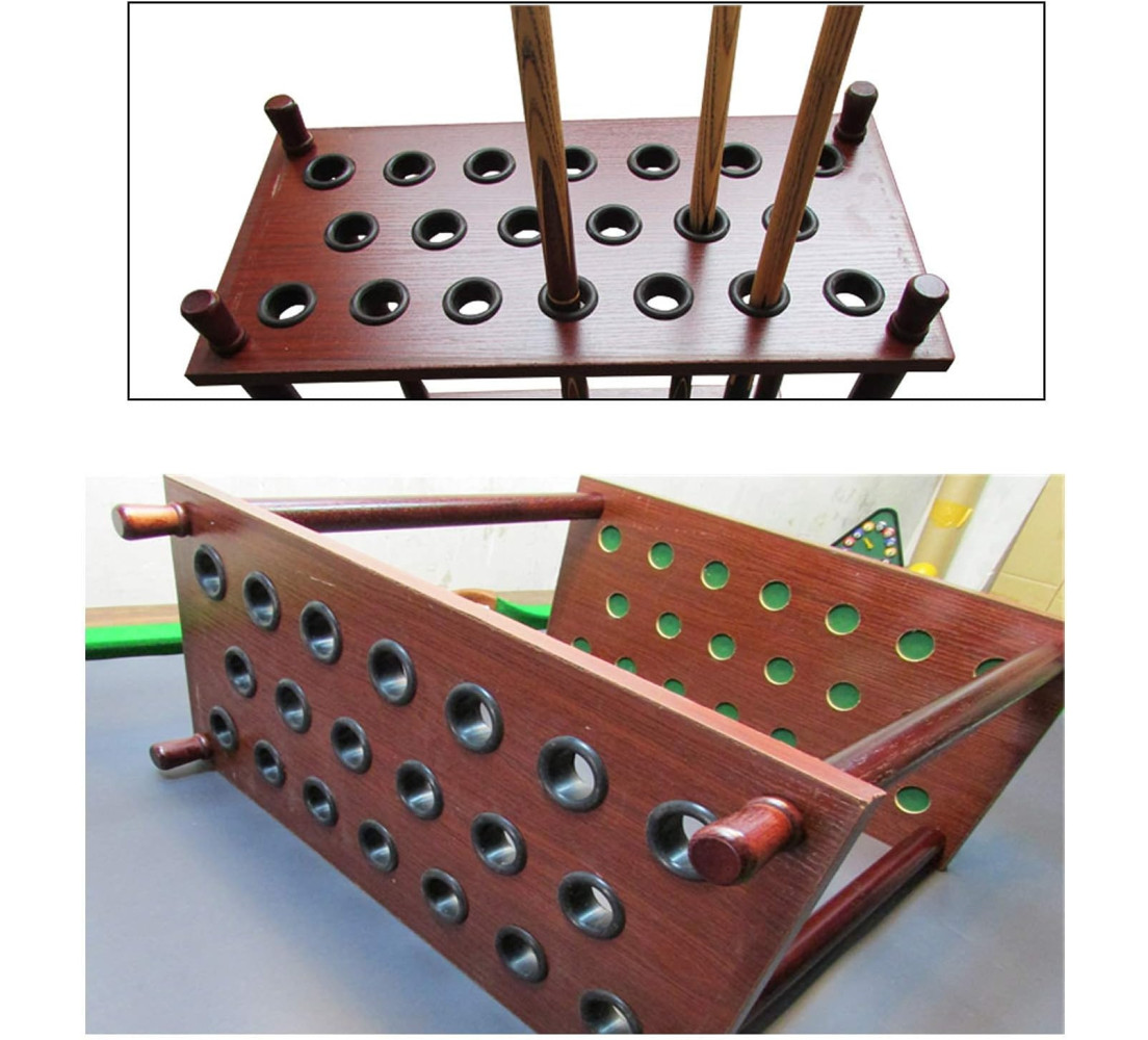 Porte-Canne de Billard 24 Queues en Bois