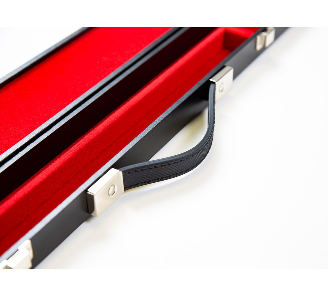 Valise Aluminium Rouge pour Queue de Billard 3/4