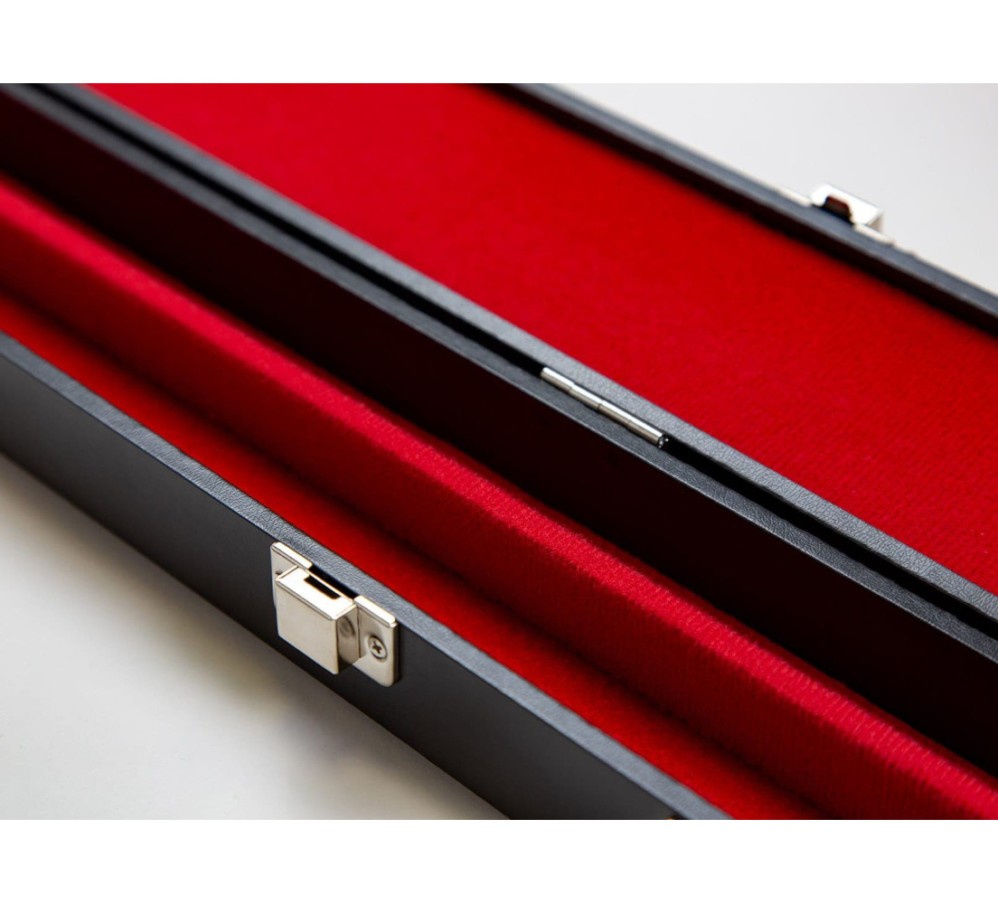 Valise Aluminium Rouge pour Queue de Billard 3/4