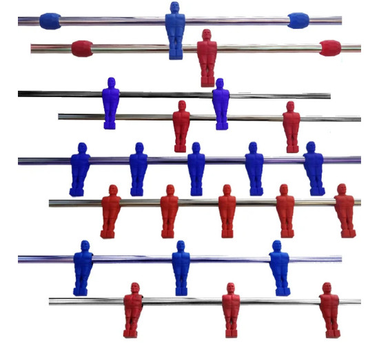 Joueur 3 Baby-foot | Pièce de rechange robuste