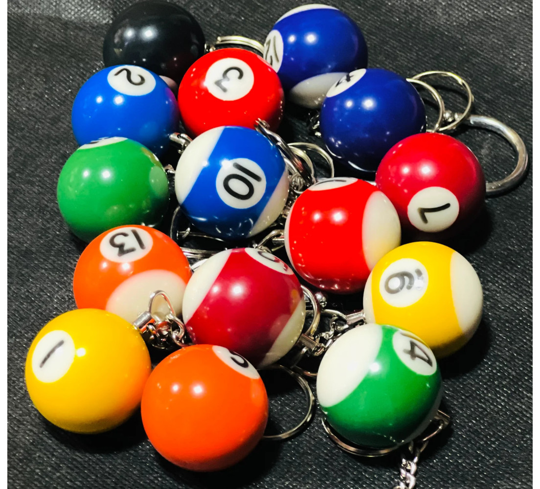 Porte-clés Billard | Accessoire boule de billard