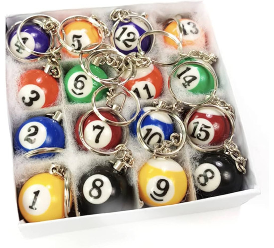 Porte-clés Billard | Accessoire boule de billard